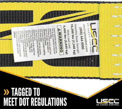 US Cargo Control Heavy Duty Yellow Fixed End - Image 8
