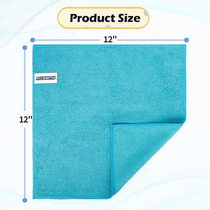 FIXSMITH Microfiber Cleaning Cloth, 20 Pack Cleaning Rags, Cleaning Towels - Image 9