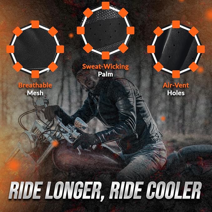 Breathable Motorcycle Gloves for Men - Image 4