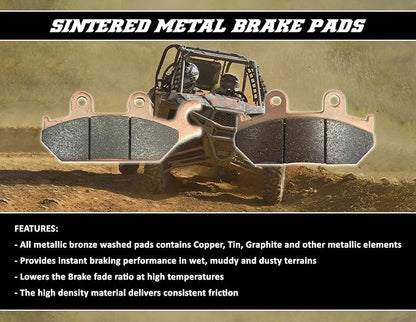 Demon Powersports Rear Sintered Brake Pads Compatible - Image 2