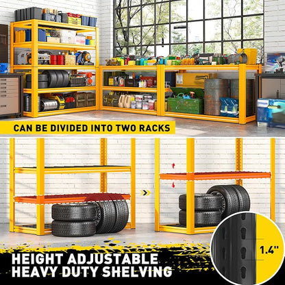 REIBII Garage Shelving Load 3000LBS, 5-Tier Storage Shelves, Adjustable Heavy - Image 6