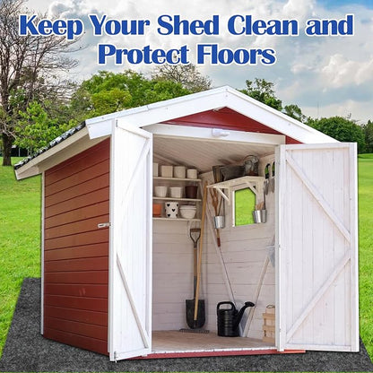Ogrmar 10 x 10 FT Outdoor Storage Shed Mat, Waterproof Storage Shed Flooring Mat - Image 6