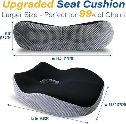 Car Seat Cushion, Ergonomic Memory Foam Car Cushion - Image 7