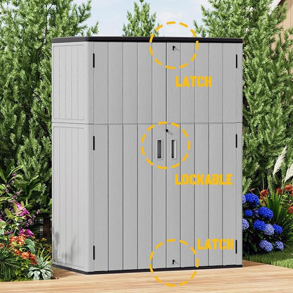Plastic Outdoor Storage Cabinets, Vertical Sheds&Outdoor Storage - Image 8