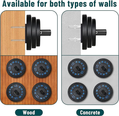 Weight Plate Holder, Wall Mounted Weight Rack Storage - Image 5
