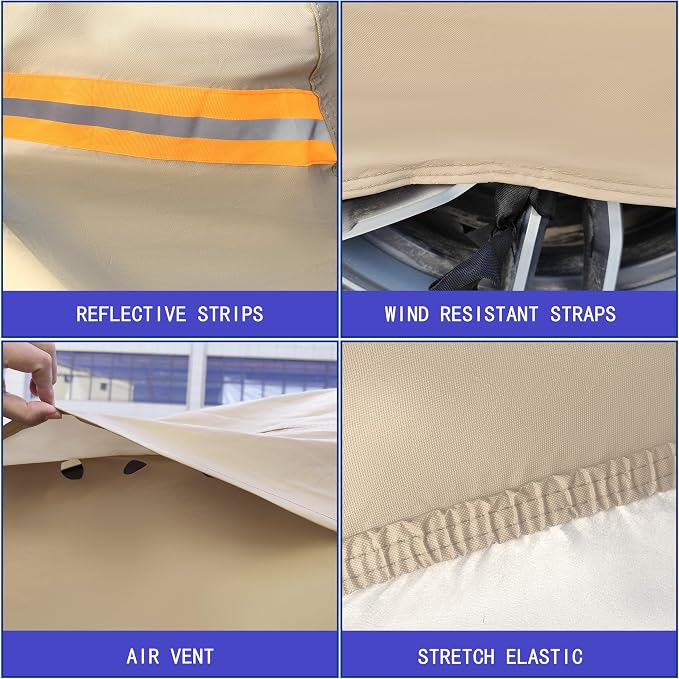 Heavy Duty Outdoor Car Cover Compatible - Image 3