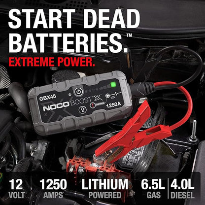 NOCO Boost X GBX45: 1250A UltraSafe Jump Starter – 12V Lithium Battery Booster - Image 2