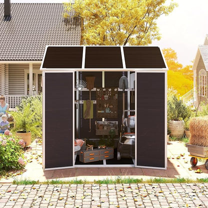 MyVoice 8x7 FT Outdoor Resin Storage Shed - Image 9