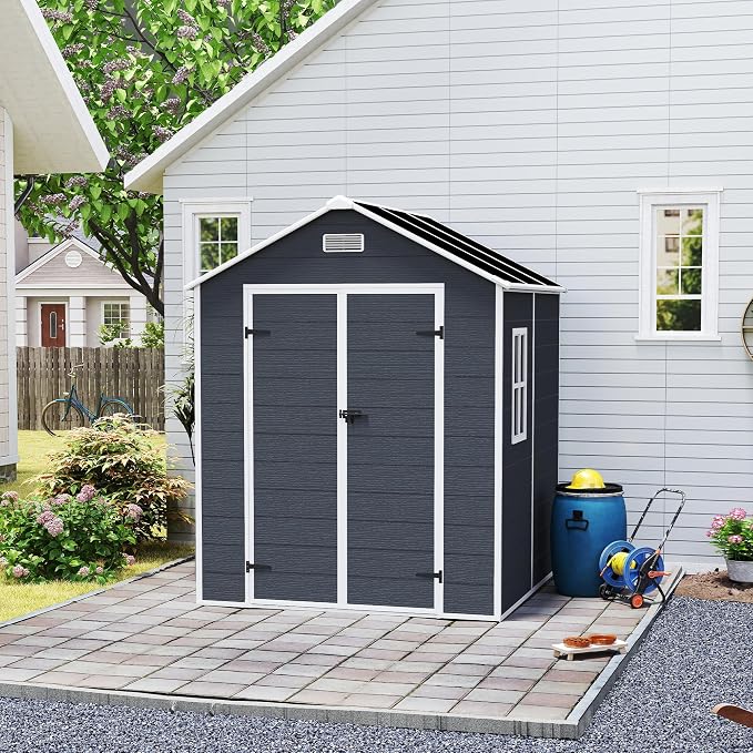 MyVoice 6x6 FT Outdoor Resin Storage Shed - Image 7