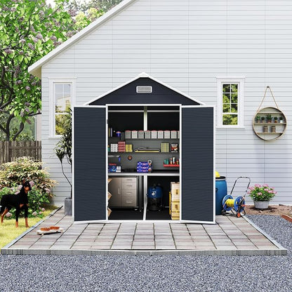 MyVoice 6x6 FT Outdoor Resin Storage Shed - Image 9