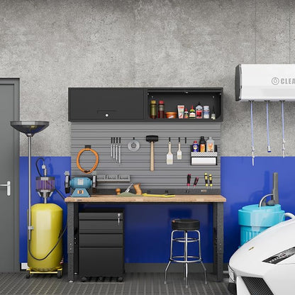 Metal Storage Cabinet Black Wall Cabinets - Image 2