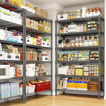 REIBII 71" H Storage Shelves 6 Tier Wire Shelving Unit 1200LBS Metal Shelves - Image 2