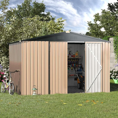 U-MAX 8' x 10' Metal Storage Shed by U-MAX