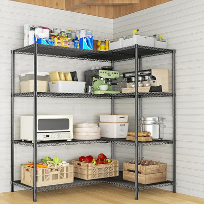 52.36''W Storage Shelves Metal Shelving Unit Load 1120LBS 4 Tier Wire Shelving - Image 7