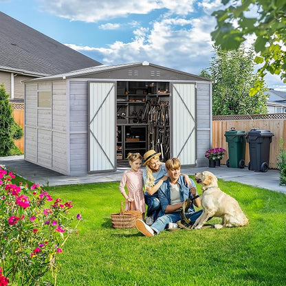 MyVoice 3x5 FT Wooden Outdoor Storage Shed - Image 7