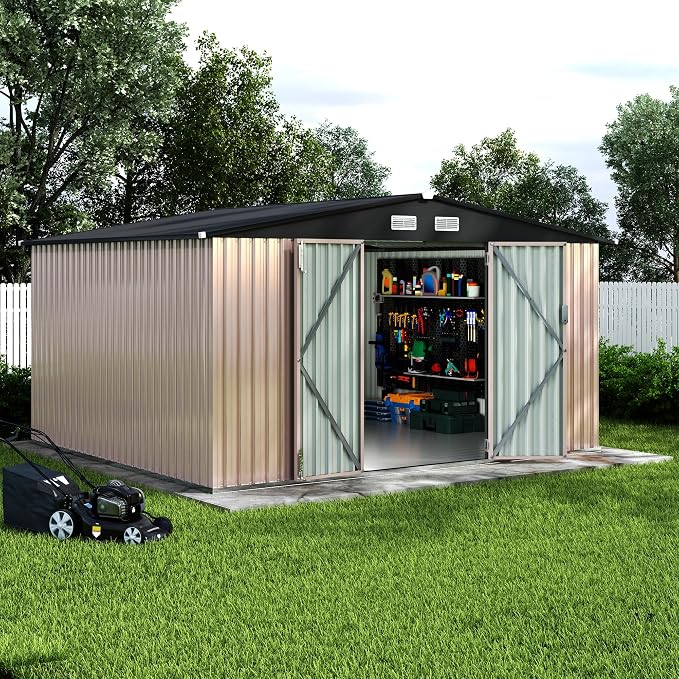 10x12 FT Metal Storage Sheds Outdoor - Image 7