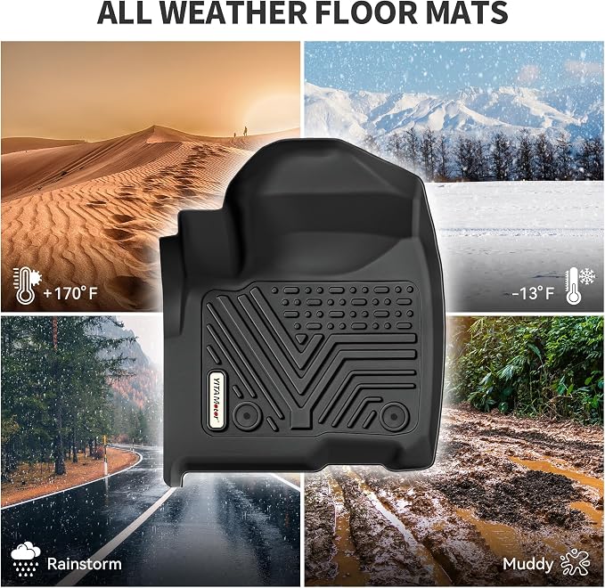 YITAMOTOR Floor Mats Set Fits for Chevrolet Equinox 2018-2024, Custom Fit Front - Image 4