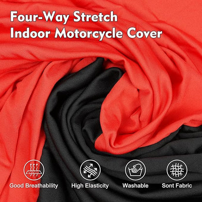 Indoor Motorcycle Cover, Soft Stretch Elastic Dustproof Protection Windproof - Image 2