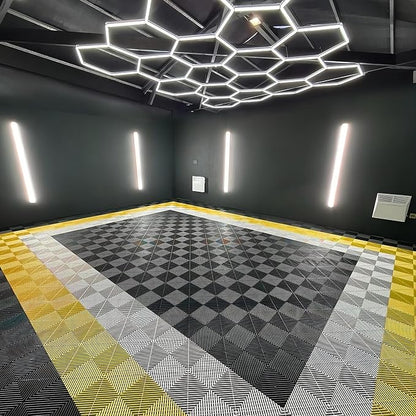 15.7"x15.7" Garage Flooring Tiles, Non-Slip Interlocking Plastic Garage Floor - Image 4