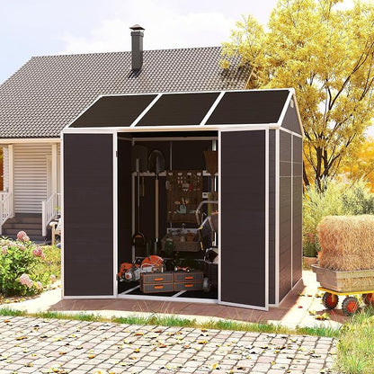 MyVoice 8x7 FT Outdoor Resin Storage Shed - Image 2