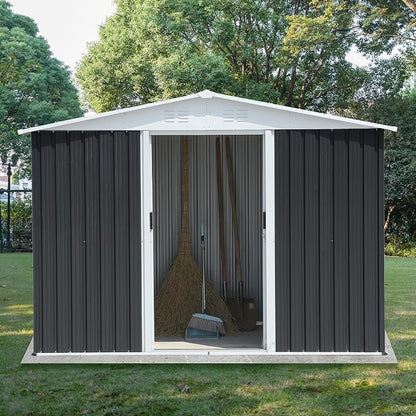 8x6 FT Outdoor Storage Shed, Metal Shed - Image 2