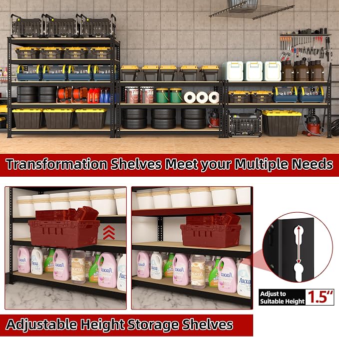 5-Shelf Heavy Duty Shelving - Image 5
