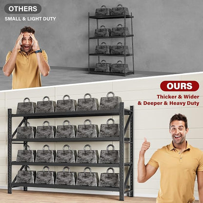 7000LBS Heavy Duty Garage Shelving Units, Large Storage Rack, Steel Shelf - Image 8