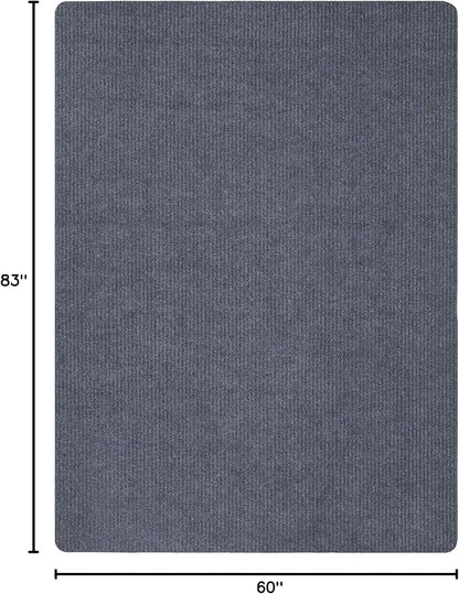 Ottomanson 5' x 6'6" Mud Mat Area Rug Scraper Carpet - Image 2
