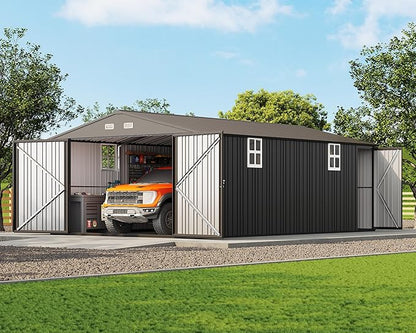 Jocisland 13.2x20.7x8.4 FT Heavy Duty Carport, Metal carport by Jocisland