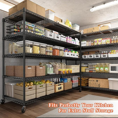 REIBII Storage Shelves 3200 LBS Capacity Wire Shelving - Image 5
