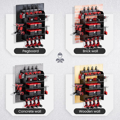 TRZZ Power Tool Organizer Wall Mount, 5-Layer Charging Station - Image 7