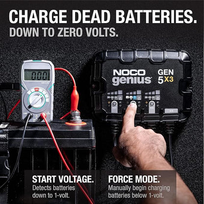 NOCO Genius GEN5X3: 3-Bank, 15A Onboard Battery Charger - Image 5