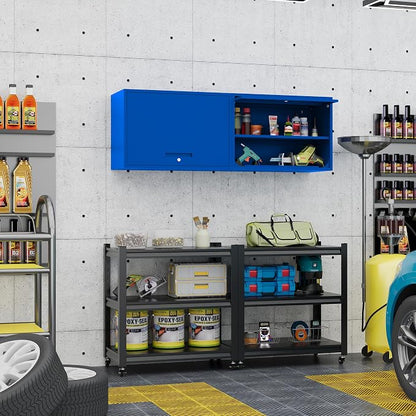Metal Storage Cabinet Blue Wall Cabinets - Image 7