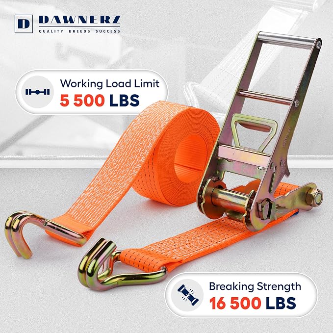 Heavy Duty Ratchet Straps 3 inch x 30 ft - Image 2