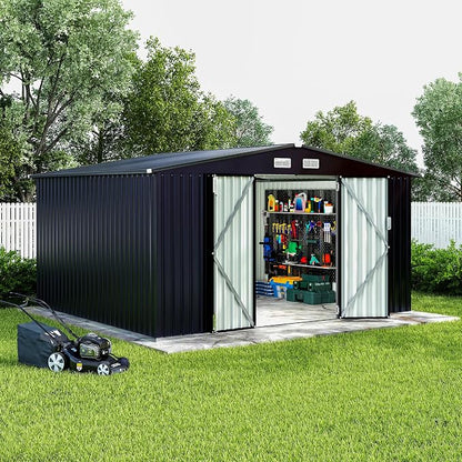 8x10 FT Metal Storage Sheds Outdoor - Image 8